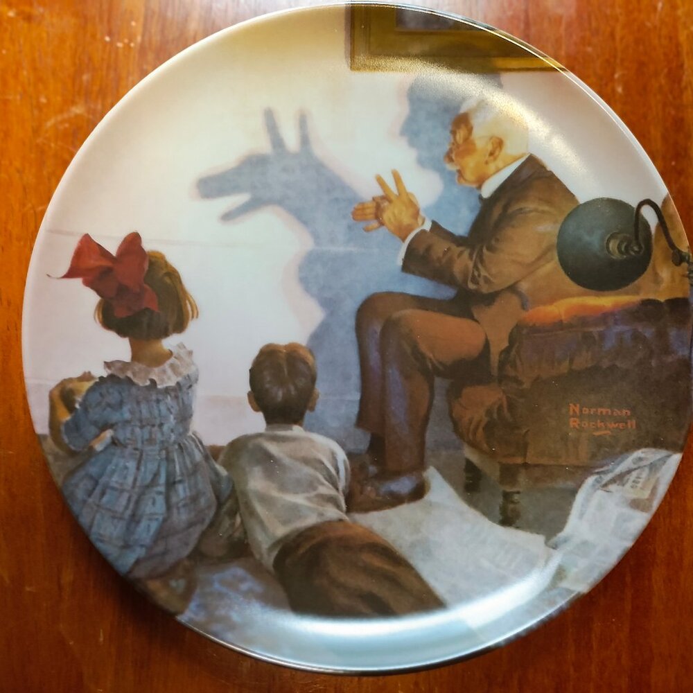 Knowles Plate Norman Rockwell Shadow Artist